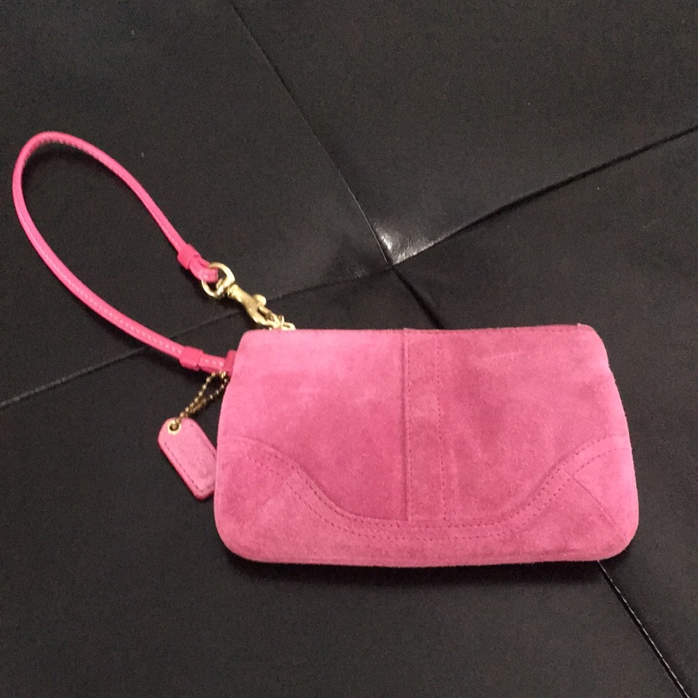 Pink Coach Wristlet